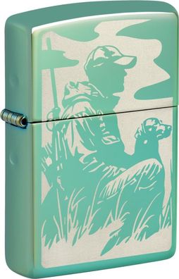 Zippo Benzinfeuerzeug, Duck Hunting, Grün