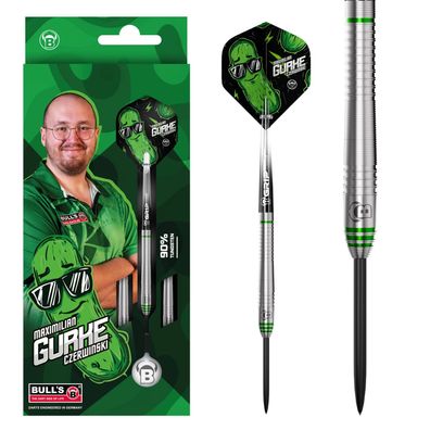 BULL'S Max "Gurke" Czerwinski Steel Dart, 23g., 90% Tungsten