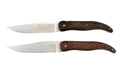 Laguiole Village Steakmesser Set, 2 Stück, Walnussholz
