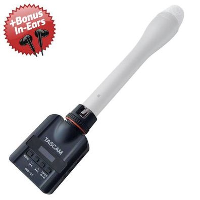 Tascam DR-10X Audio-Recorder + Bonus In-Ear Kopfhörer