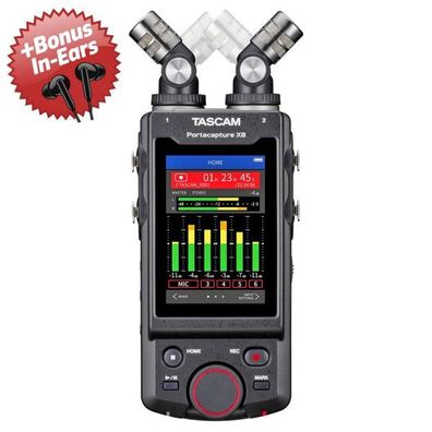 Tascam Portacapture X8 Audio-Recorder + Bonus In-Ear Kopfhörer