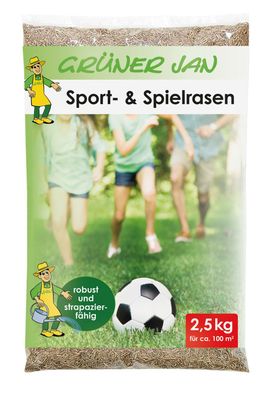 Sport und Spielrasen 2,5 kg Sämereien Grassamen Rasensaat Saatgut Gras Rasen neu