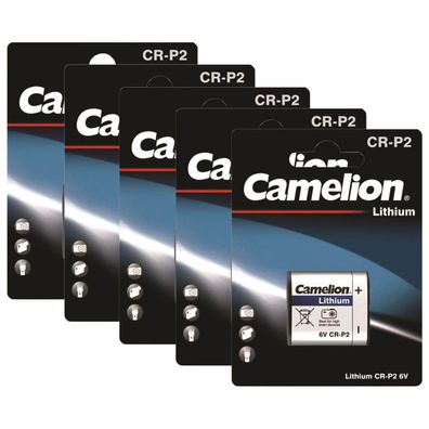 5x Photo Spezial Batterie Foto Camelion CR-P2 Kamera CR P2 6V Lithium