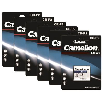 6x Photo Spezial Batterie Foto Camelion CR-P2 Kamera CR P2 6V Lithium