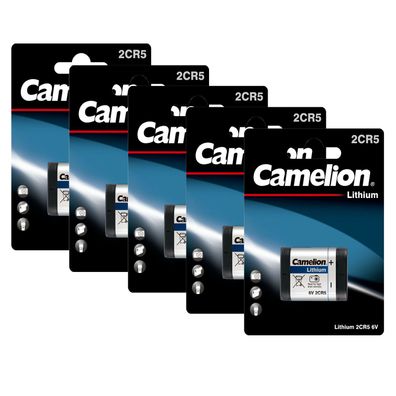 5x Camelion Kamera Spezial 2CR5 Photo Batterie 2CR5 2 CR 5 6V