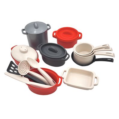 Kinder Topfset Spielküche Kochgeschirr 19-teilig Spielzeug Töpfe Pfanne XXL