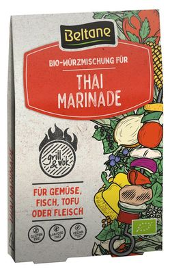 6x Beltane Grill&Wok Würzmischung für Thai Marinade, vegan, glutenfrei, lactosefr