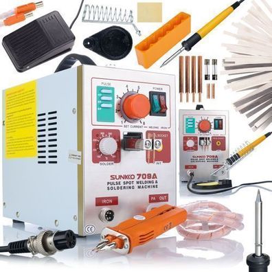 Rosfix Punktschweißgerät Sunkko 709A – 3,2kW 1200A | für Akkumontage