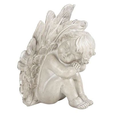8x Dekorationsfigur Engel Polyresin Garten Innenbereich Rasen Skulptur Statue
