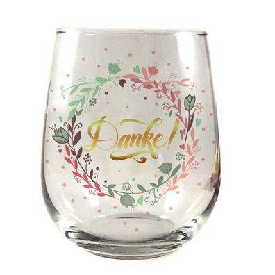 Whiskyglas, Wasserglas oder auch Weinglas mit Spruch - Danke