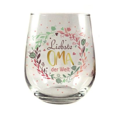 Whiskyglas, Wasserglas oder auch Weinglas mit Spruch - Beste Oma der Welt- GK