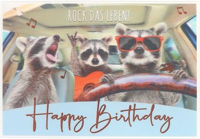 Depesche Klappkarte 3D ART, 12,1x17,5cm, Geburtstagskarte Grußkarte 25