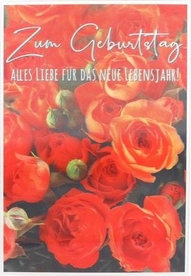 Depesche Klappkarte 3D ART, 12,1x17,5cm, Geburtstagskarte Grußkarte 33