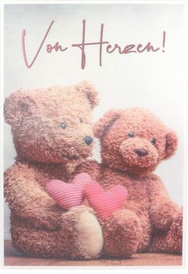 Depesche Klappkarte 3D ART, 12,1x17,5cm, Geburtstagskarte Grußkarte 34