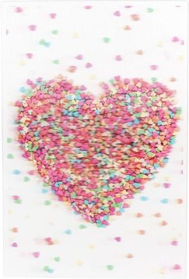 Depesche Klappkarte 3D ART, 8,5x12,2cm, Medikarte Grußkarte Geburtstagskarte 11796-07