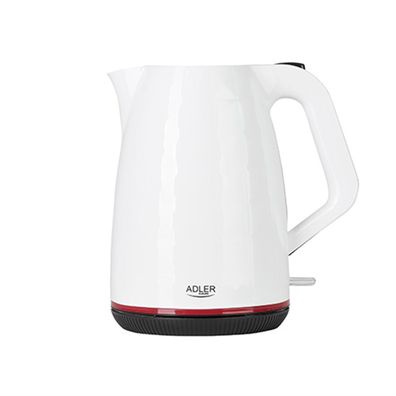 Adler AD 1277 Wasserkocher 1,7 L, 2200 W, 360°-Sockel - Weiß