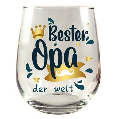 Whiskyglas, Wasserglas oder auch Weinglas mit Spruch - Bester Opa der Welt- GK