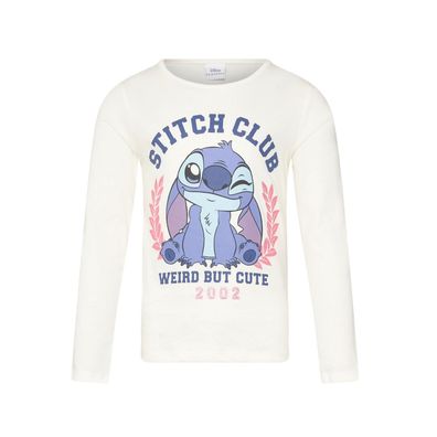 Lilo & Stitch Langarmshirt Kinder Shirt Baumwolle Langarm Oberteil für Alltag