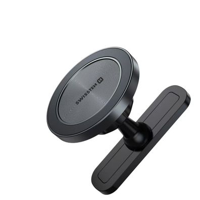 Swissten Universal Smartphone Holder mit Magnetbefestigung – Schwarz