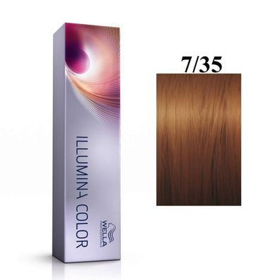 Illumina Color Permanentes Haarfärbemittel 7/35 Medium Gold Mahagoni Blond 60ml