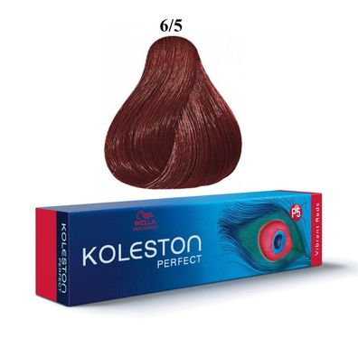 Koleston Perfect Permanent Haarfärbemittel 6/5 Dunkelblond Mahagoni 60 ml