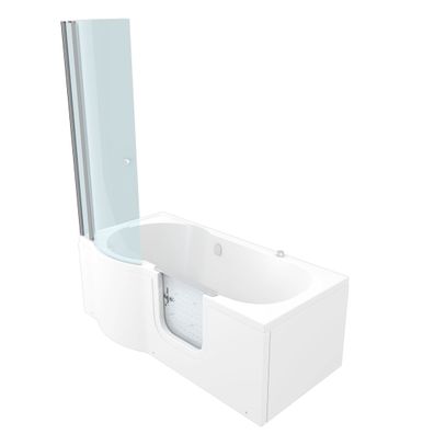 Seniorendusche und Wanne mit Whirlpool S12D-AIR-R Dusche 85x170cm