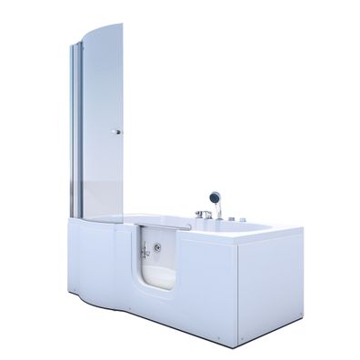 Seniorendusche und Wanne mit Whirlpool S12D-EH-WP-R Dusche 85x170cm