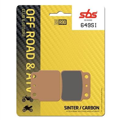 Bremsbelag SBS 649SI Offroad Sintermetall Suzuki LTZ 400