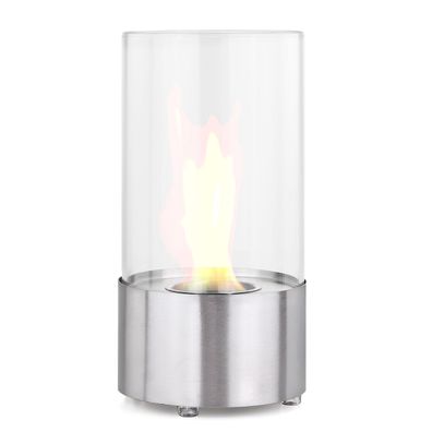 Moritz Bio Ethanol Tischkamin aus Edelstahl 15,5 x 15,5 x 28,5 cm 300 ml Tischfeuer