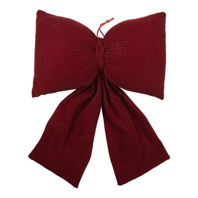 Clayre & Eef Deko-Schleife 28x10x40 cm Rot Synthetisch (Gr. 28x10x40 cm)