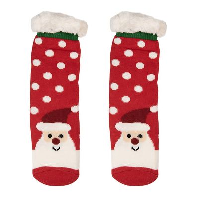 Clayre & Eef Weihnachtssocken one size Rot Synthetisch