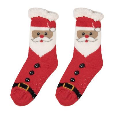 Clayre & Eef Weihnachtssocken one size Rot Synthetisch