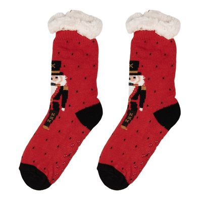 Clayre & Eef Weihnachtssocken one size Rot Synthetisch