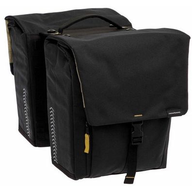 Doppelte Fahrradtasche New Looxs Tulum MIK 32 Liter 35 x 17 x 37 cm - Schwarz