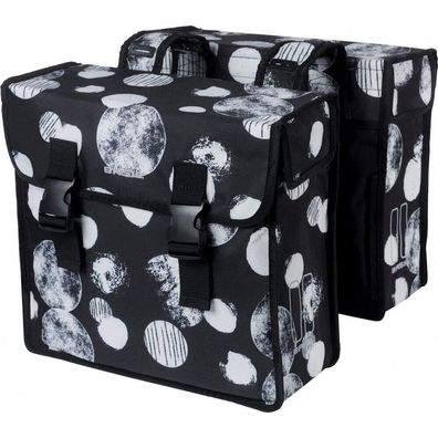 Doppelpacktasche Basil Mara XL Sphere 35 Liter 14 x 36 x 44 cm - Schwarz/Grau