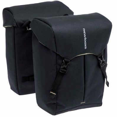 Doppelte Fahrradtasche New Looxs Sports 40 Liter 32 x 18 x 40 cm (2x) - schwarz