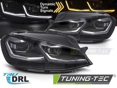 Upgrade Design LED Tagfahrlicht Scheinwerfer Set passend für VW Golf 7 Facelift 17-1