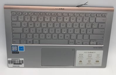 Asus ZenBook 14 UX433F Palmrest / Handauflage Tastatur QWERTZ 13N1-60A0H31