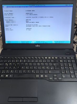 Fujitsu LifeBook A555 Intel i3-5005U ohne RAM, HDD, Akku Als Ersatzteilspender