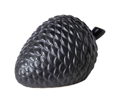 Fink CONE, Deko Zapfen, Porzellan, matt, schwarz, L. 6.5 cm, B. 6.7 cm, H. 9.5 cm