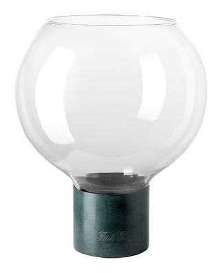 Fink PEGO, Windlicht mit Glas, Edelstahl , Glas, pulverbeschichtet, glänzend,
