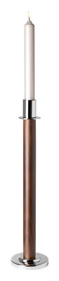 Fink Matador, Leuchter, Aluminium, Stahl, Akazienholz, glänzend, silberfarben,