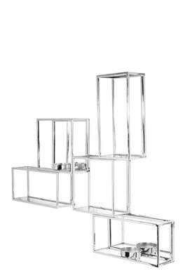 Fink EZ-TRAVITA, Wandleuchter, Wanddekoration, Edelstahl , vernickelt, Glas, MDF,