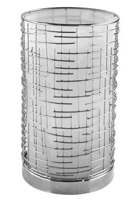 Fink JORIS, Windlicht ohne Glas, Edelstahl , silberfarben, H. 41 cm, D. 26 cm 159023
