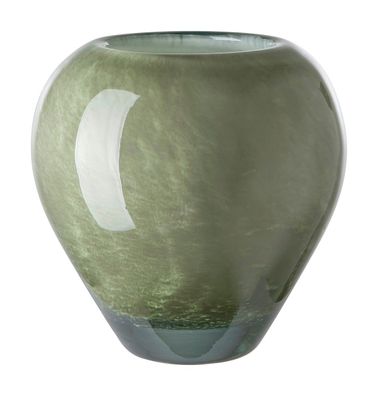 Fink LESLY, Vase, Glas, glatt, hellgrün, L. 14 cm, B. 14 cm, H. 14 cm, D. 14 cm