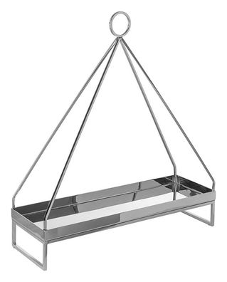 Fink ELAIA, Deko-Tablett, Edelstahl , glänzend, silberfarben, L. 50 cm, B. 16 cm,