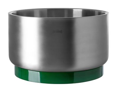 Fink ICE LOVE, Punchbowl, Edelstahl , Resin, matt, grün, grau, L. 32 cm, B. 32