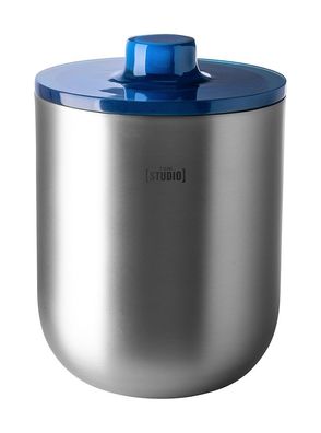Fink ICE LOVE, Eiswürfeleimer, Edelstahl , Resin, matt, blau , grau, L. 17.7 cm,