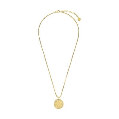 JOOP! Kette mit Anhänger 2100961 Edelstahl, Gold plattiert, Zirkonia