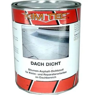 Kim-Tec Dach-Dicht Klebe- und Dichtmasse Schwarz 1kg
